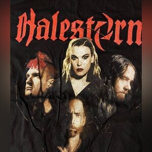 Bella Canvas Black T-Shirt HALESTORM ROCK BAND. SZ 2XL    NEW NEVER WORN